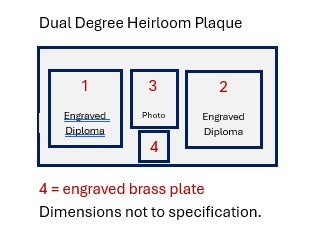 DUAL DEGREE HEIRLOOM PLAQUE