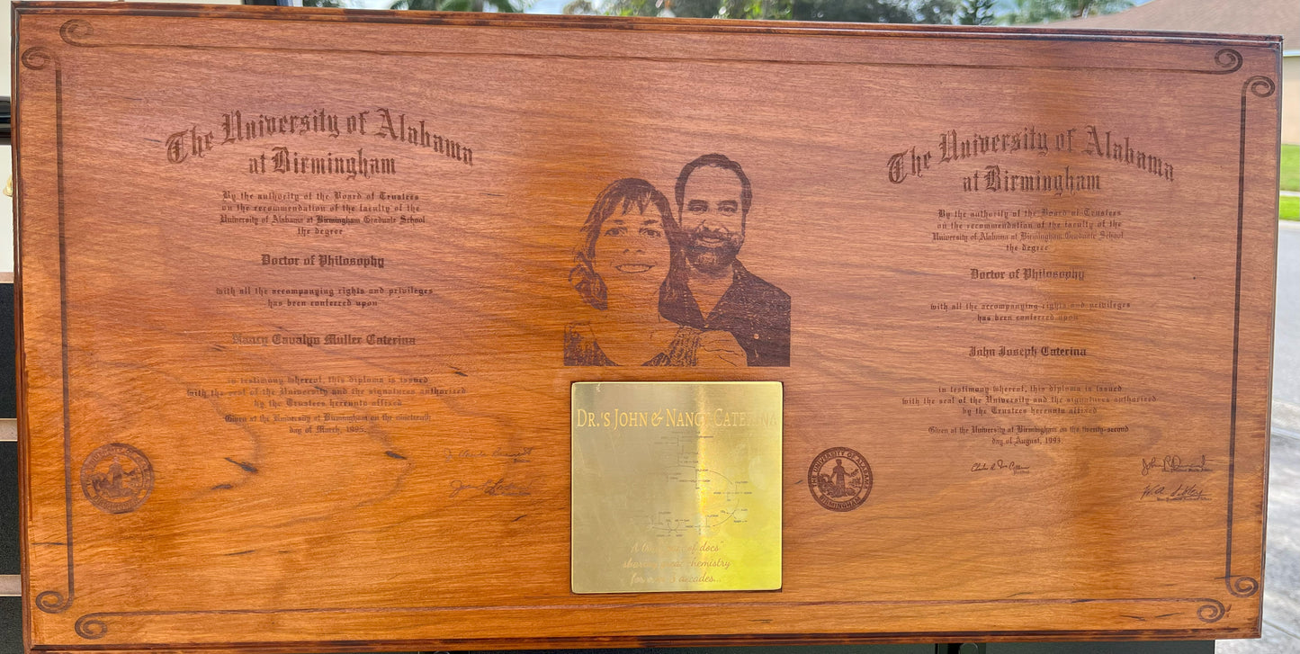 DUAL DEGREE HEIRLOOM PLAQUE
